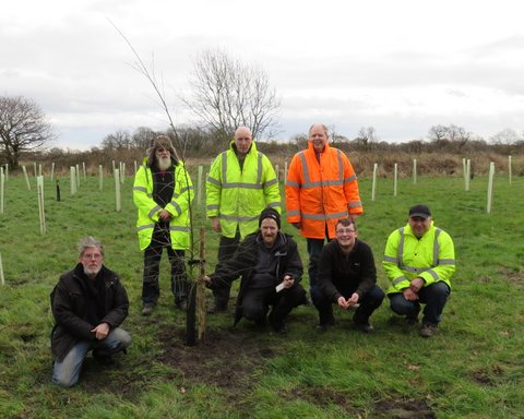 The planting team from ERY Conservation 